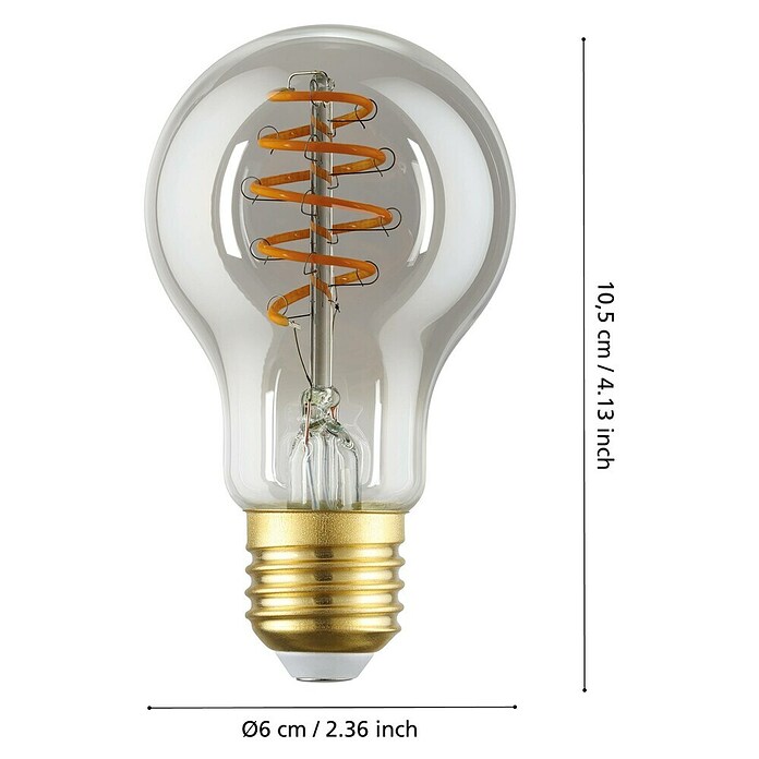 Eglo connect.z Ledlichtbron Smoke (E27, 4 W, 150 lm) | BAUHAUS