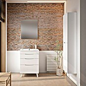 Conjunto de mueble de baño Turia (Ancho: 60 cm, Blanco, Brillante, 3 pzs.) | BAUHAUS