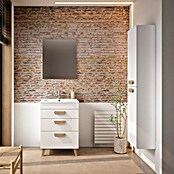 Mueble de lavabo Danubio (L x An x Al: 45 x 60 x 72 cm, Blanco/Roble bardolino) | BAUHAUS
