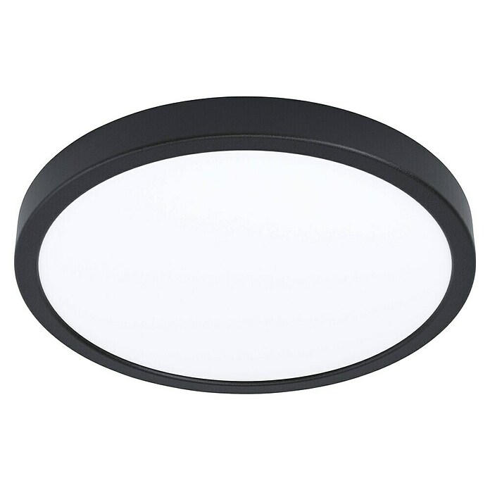 Eglo connect.z Ledpaneel, rond FUEVA 6-Z Zwart (Ø x h: 28 x 2,5 cm, Zwart, RGBW) | BAUHAUS