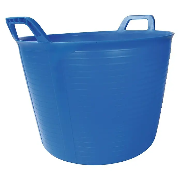 Cubo de obra Flextub - Azul, Capacidad volumétrica: 40 l - Cubo flexible azul con asas. El recipiente es duradero y versátil, ideal para jardinería y tareas domésticas.