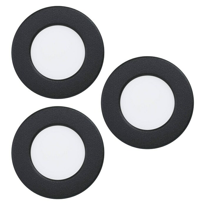 Eglo connect.z Led-inbouwspot FUEVA 6-Z Set (2,8 W, Diameter: 86 mm, Zwart) | BAUHAUS