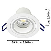 Eglo connect.z Led-inbouwspot CAROSSO-Z (4,7 kW, Diameter: 95 mm, Wit) | BAUHAUS