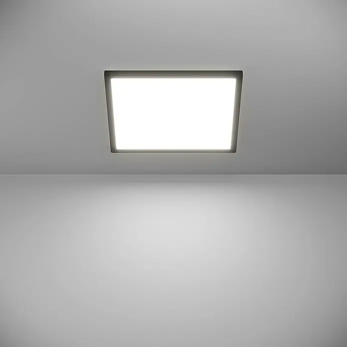 Eglo connect.z LED-Panel Rovito-Z - 17,6 W, L x B x H: 39 x 39 x 3 cm, Schwarz, RGB - Deckenleuchte mit quadratischer Form und LED-Technologie für eine moderne und effiziente Beleuchtung von Innenräumen.