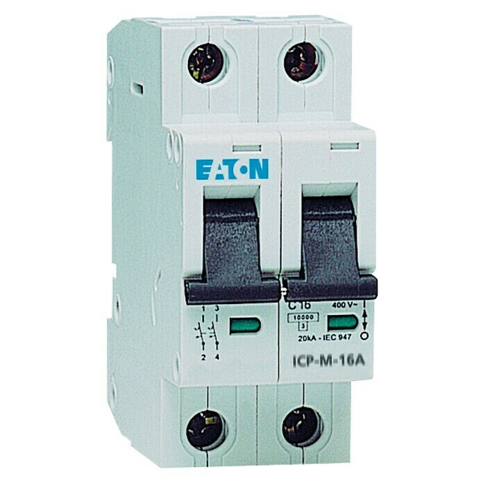 Eaton Magnetotérmico automático F+N Moeller (10 A, 1 polo + neutro)