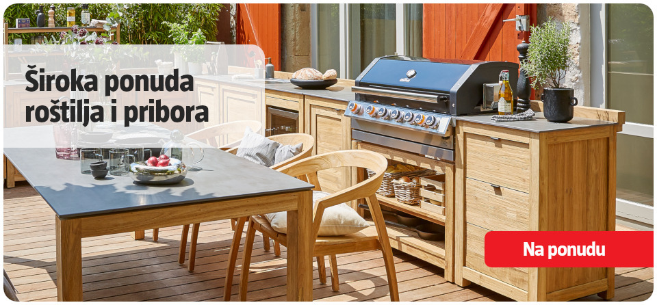 Široka ponuda roštilja i pribora