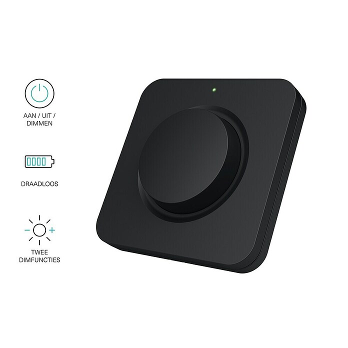 KlikAanKlikUit Draadloze dimmer Draaiknop AWRT-1000 (Reikwijdte: 30 m, Passend bij: Smart Bridge / Internet Control Station ICS-2000, Start-line ontvangers) | BAUHAUS