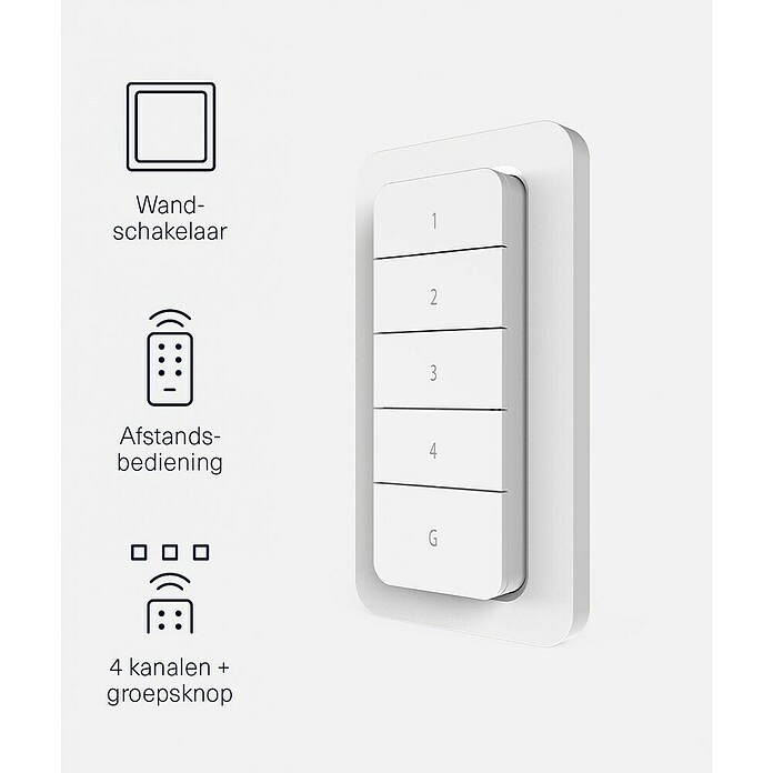 KlikAanKlikUit Wandafstandsbediening AYCT-303 (l x b x h: 1,5 x 6 x 11 cm, Wit) | BAUHAUS