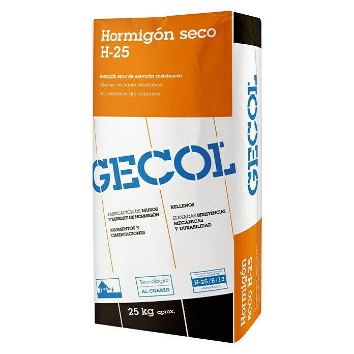 Gecol Hormigón seco H-25 (Gris, 25 kg)