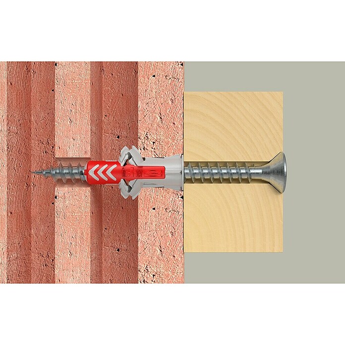 Fischer Schrauben- & Dübel-Set DuoPower 6,8,10 S (Geeignet für: Voll- und Lochbaustoffe, Nylon, Stahl, 18 Stk.) | BAUHAUS