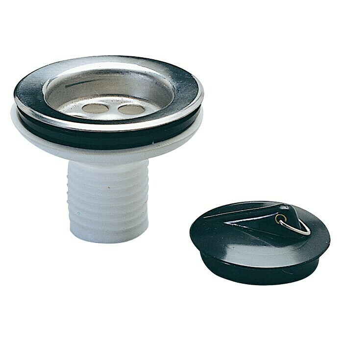 Válvula de desagüe para sifón flexible 30 mm (Equipamiento: Tapón de válvula)