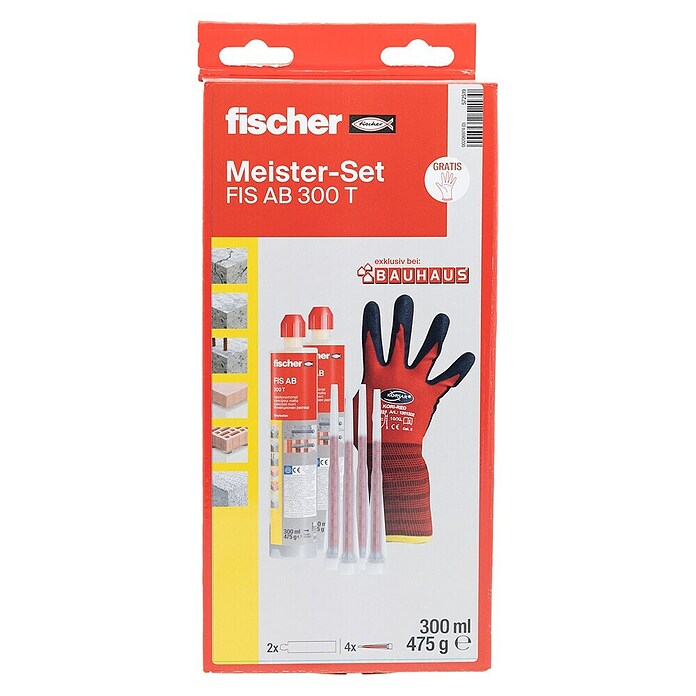 Fischer Montažna malta FIS AB 300 T  (Vsebina: 2 x 300 ml, rokavice) | 1060 - Dübel | AADD - Dübel | AAD - Kleineisenwaren | AA - Eisenwaren | A - Eisenwaren | BAUHAUS