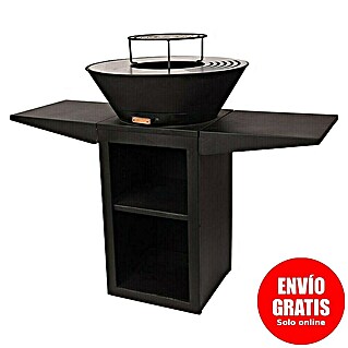 Purline Barbacoa de carbón EFP57B (Diámetro de la superficie de la parrilla: 60 cm, Negro)