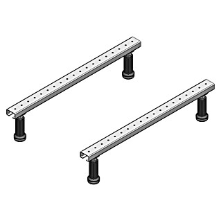 Juego de pies para bañera (2 ud., Apto para: Bañera acrílica)