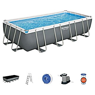 Bestway Bazen sa čeličnim okvirom Steel Pro MAX (D x Š x V: 549 x 274 x 122 cm, Siva, 14,812 l)