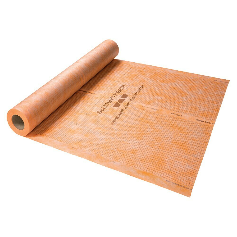 Bande De Découplage/d'étanchéité Pour Carrelage - Auto-adhésive, Rouge, 1m De Large - Épaisseur 5,5mm - Neuf Pour Salle De Bain, Douche