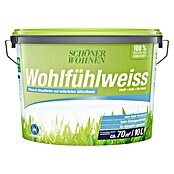 Schöner Wohnen Wandfarbe Wohlfühlweiß (Weiß, 10 l, Matt)
