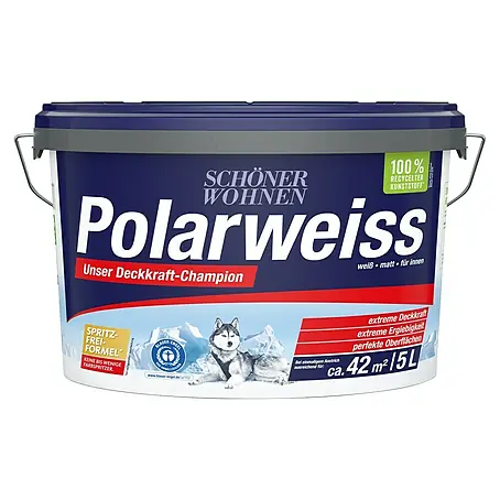 SCHÖNER WOHNEN-Farbe  Wandfarbe Polarweiß