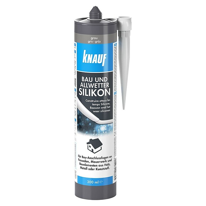 Knauf Universal-Silikon Bau & Allwetter (Grau, 300 ml) | BAUHAUS