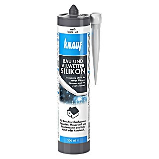 Knauf Silikon Bau & Allwetter (Weiß, 300 ml)
