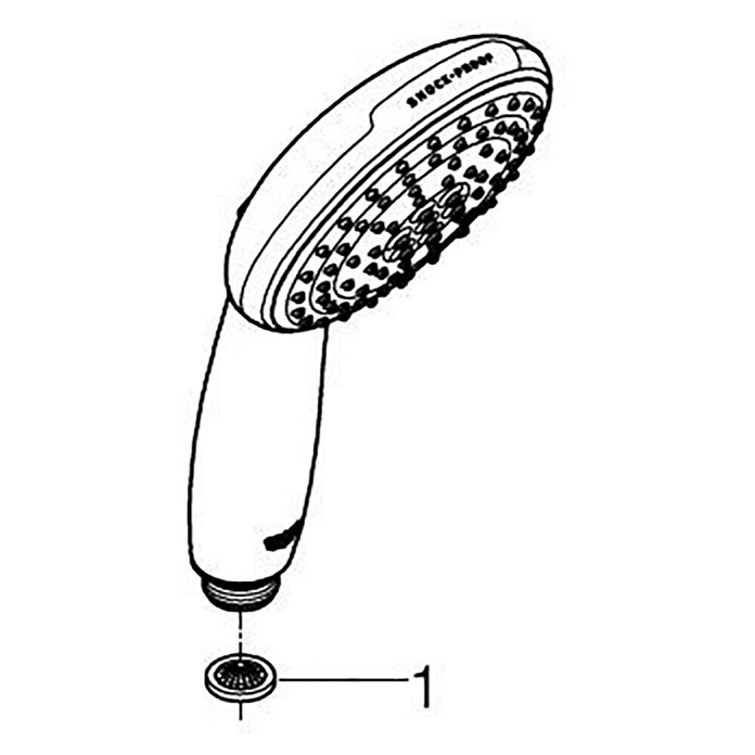 GROHE Glijstangset Vitalio Comfort Handdouche Met 3 Straalsoorten 11 X 11 Cm Chroom