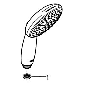 Grohe Ručna tuš slušalica Vitalo Start 110  (Srebrna, 110 mm, ½″) | BAUHAUS