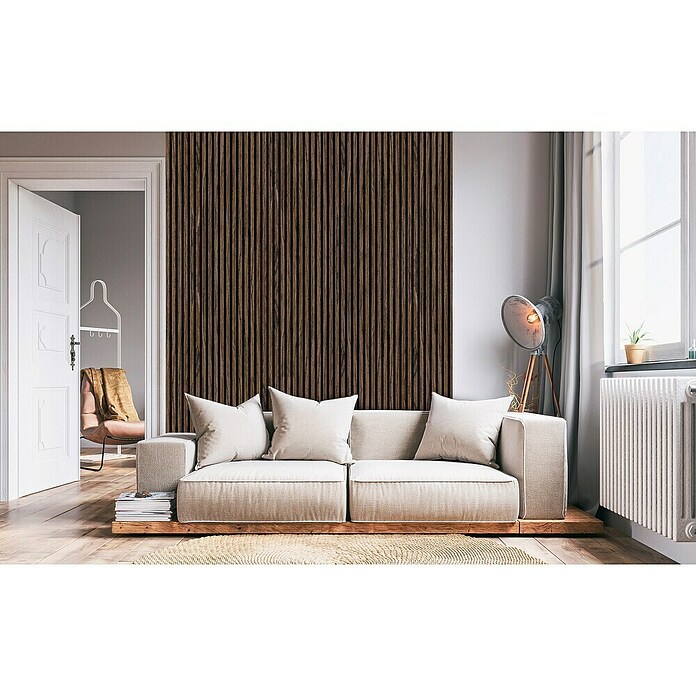 Akoestische panelen Acustico Walnoot (Walnoot, l x b x d: 2.670 x 572,5 x 19 mm) | BAUHAUS