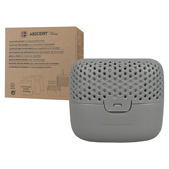 Absodry Duo Family Luftentfeuchter-Set Series 3 (6 -tlg., Grau) | BAUHAUS