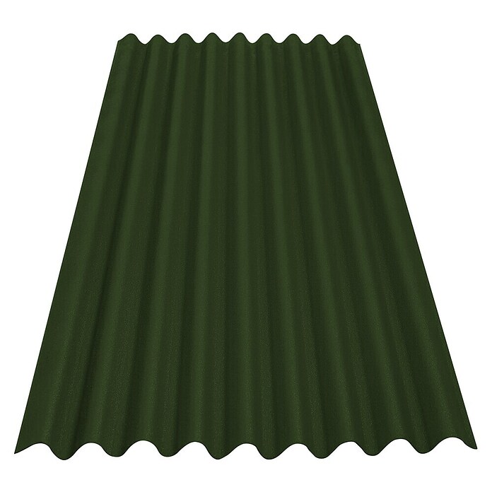 Onduline Placa bituminosa ondulada Base  (Verde, 2 m x 85,5 cm x 3,8 cm)
