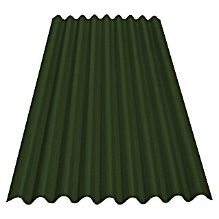 Onduline Bitumenwellplatte Base (200 cm x 85,5 cm x 2,6 mm, Grün)