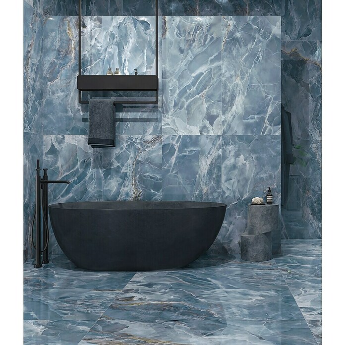 Halcón Podna pločica Pulido Blue  (60 x 120 cm, Plava) | BAUHAUS