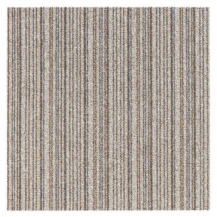 Teppichfliese Vienna (50 x 50 cm, Schlinge, 100 % Polypropylen, Braun Gestreift) | BAUHAUS