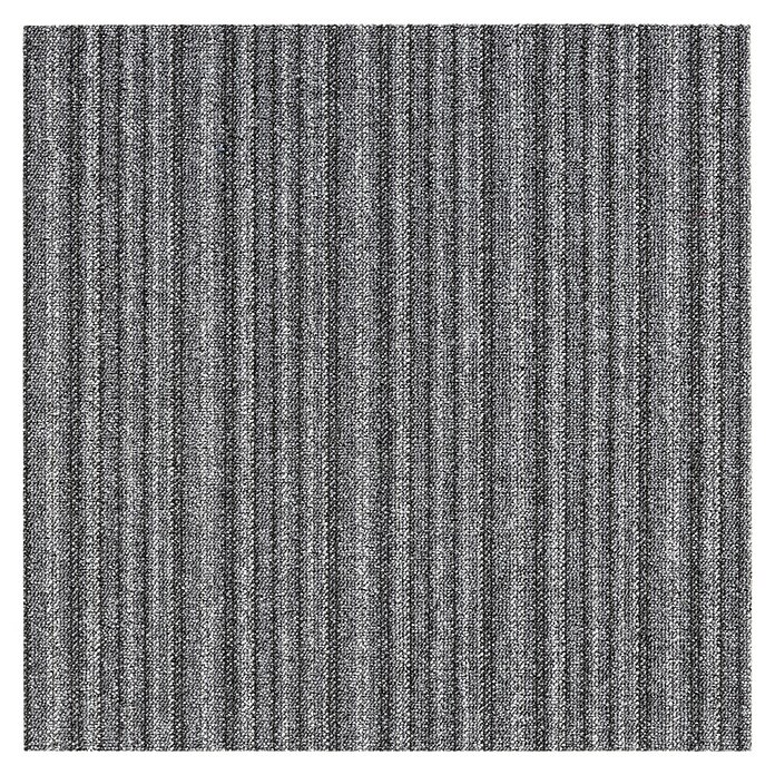 Teppichfliese Vienna (Schlinge, 100 % Polypropylen, Grau Gestreift) | BAUHAUS