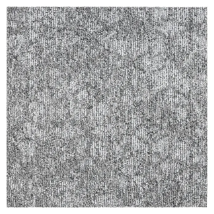 Teppichfliese Realise - Schlinge, 100 % Polypropylen, Silver - Graue Teppichfliese mit melierter Textur, ideal für moderne Büros und Wohnräume. Strapazierfähig und pflegeleicht.