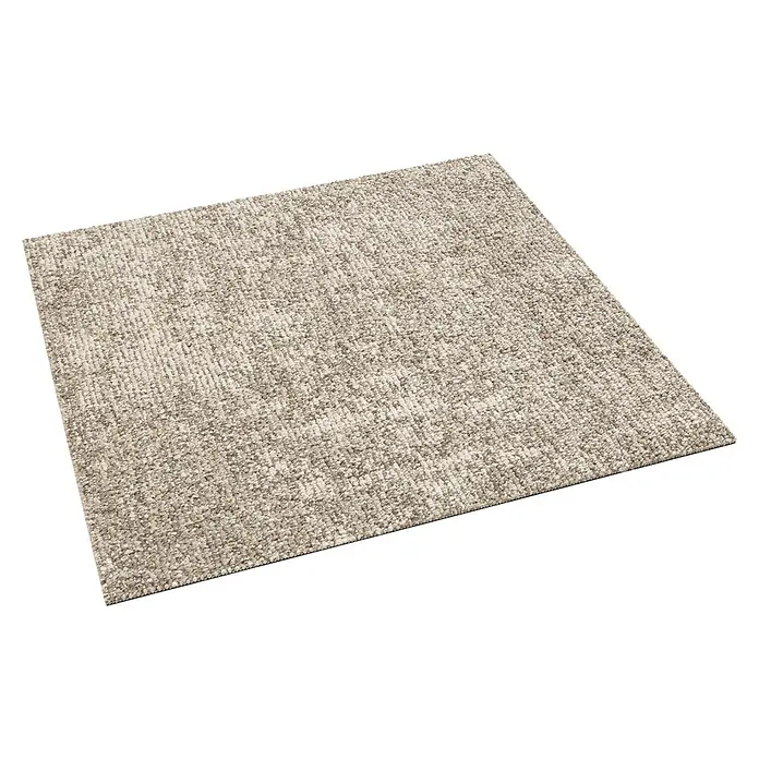Teppichfliese Explore - Schlinge, 100 % Polypropylen, Sand - Beiger Teppich mit dezenter Textur für ein gemütliches Ambiente.