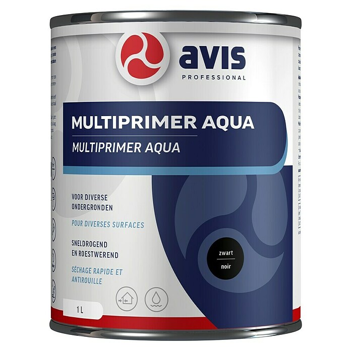 Avis Professional Hechtprimer (1 l, Zwart, Op waterbasis) | BAUHAUS
