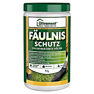 Ultrament Holzschutz Fäulnis-Schutz (Schwarz, 1 l)