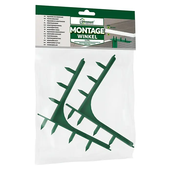 Ultrament Montagezubehör für Trockenbau - 2 Stk., Montagewinkel - Die Ultrament Montagewinkel im Doppelpack zur sicheren Montage von Dämmplatten, gut geeignet für Hausbau und Renovierung.