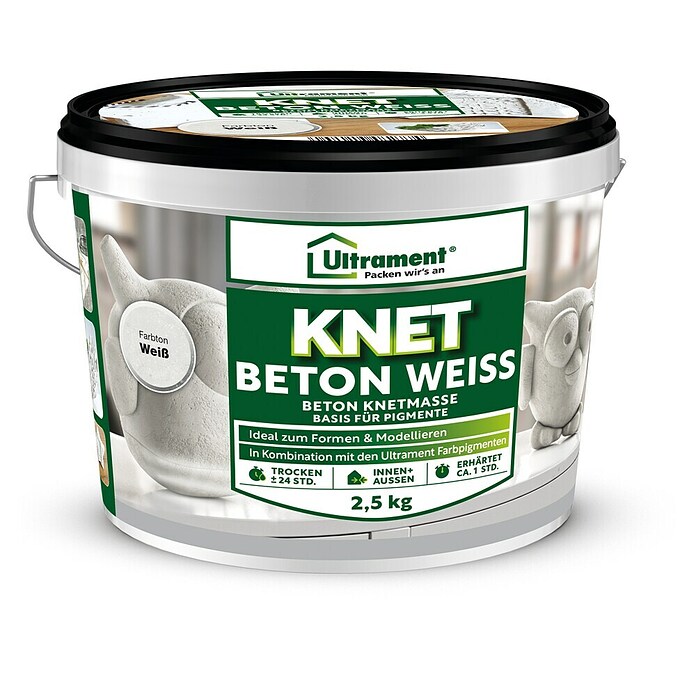 Ultrament Beton-Knetmasse Knet Beton Weiss (Weiss, 2,5 kg) | BAUHAUS