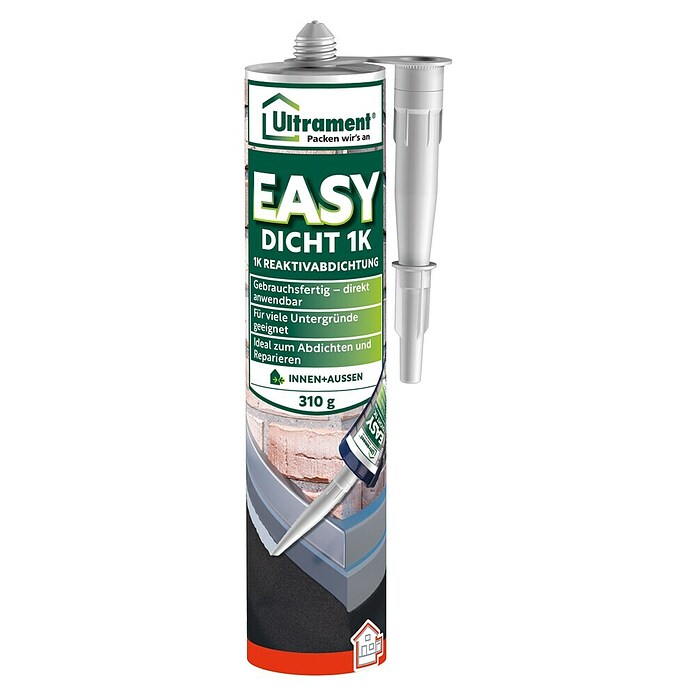 Ultrament Reaktivabdichtung Easy Dicht (310 ml, 1-komponentig, Bitumenfrei)