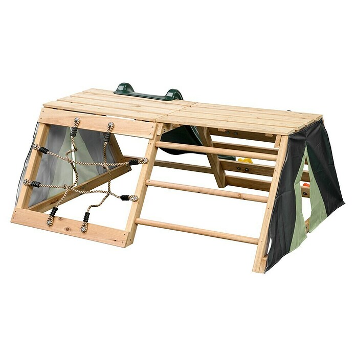 Swing King Penjalica s toboganom Charlie  (114,5 x 114,5 x 59,2 cm, Drvo, Zelena) | BAUHAUS