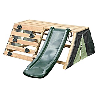 Swing King Penjalica s toboganom Charlie (114,5 x 114,5 x 59,2 cm, Drvo, Zelena)
