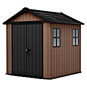 Keter Caseta de jardín Newton Plus 759-975 (Medidas ext. (An x Pr): 287 x 230 cm, Plástico, Marrón/Negro, 5,25 m²) | BAUHAUS