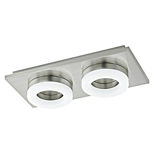 Eglo LED-Deckenleuchte Palena (3,8 W, L x B x H: 29,5 x 14,5 x 5,5 cm, Nickel matt, 2 Stk.)