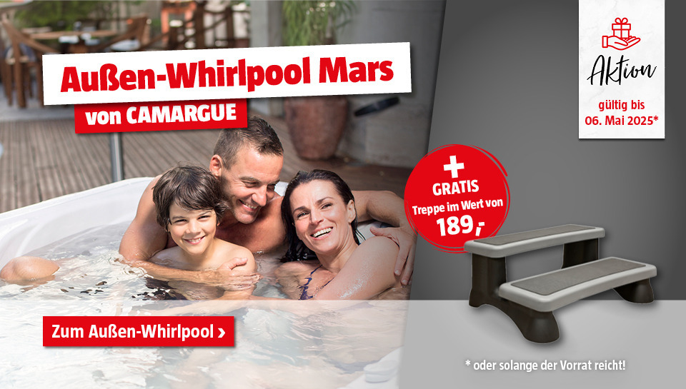 Aktion Außenwhirlpool Mars inkl. Einstiegstreppe