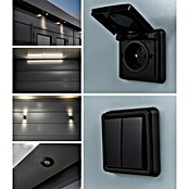 Telluria Metallgerätehaus Classico 3030 mit Lounge L rechts inkl. 2 Fenster und Elektro-Set (Außenmaß inkl. Dachüberstand (B x T): 662 x 318 cm, Stahl, Lichtgrau/Anthrazit, Inkl. Innenwandverkleidung & Elektro-Set) | BAUHAUS