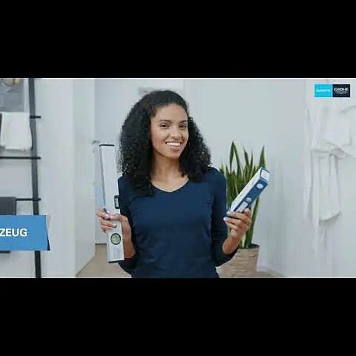 Grohe QuickFix Start Badetuchhalter - Breite: 65,4 cm, Glänzend - Grohe QuickFix klebbare Accessoires mit einem Befestigungspunkt