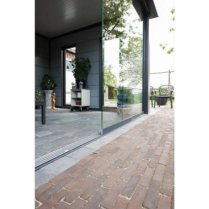 Telluria Schiebewand (324,4 x 240 cm, Glas, Passend für: Telluria Gerätehaus Classico 3024) | BAUHAUS