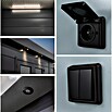 Telluria Gartenhaus Luminato 2424 inkl. Elektro-Set (Außenmaß inkl. Dachüberstand (B x T): 258 x 258 cm, Stahl, Weiß/Anthrazit, Inkl. Innenwandverkleidung & Elektro-Set) | BAUHAUS