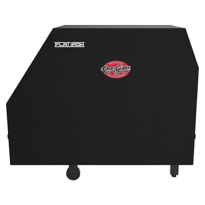 Char-Griller Grill-Schutzhülle - Passend für: Flat Iron 3-Burner Gas Griddle - Schwarze strukturierte Grillabdeckung für Char-Griller Flat Iron Grills.